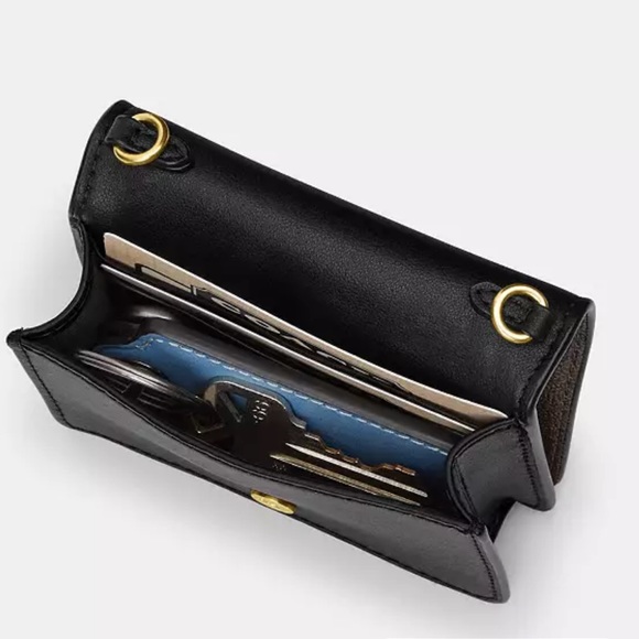 NWT Coach CP344 mini wallet on a chain w/ floral print π€π€π©Ά - Picture 9 of 10